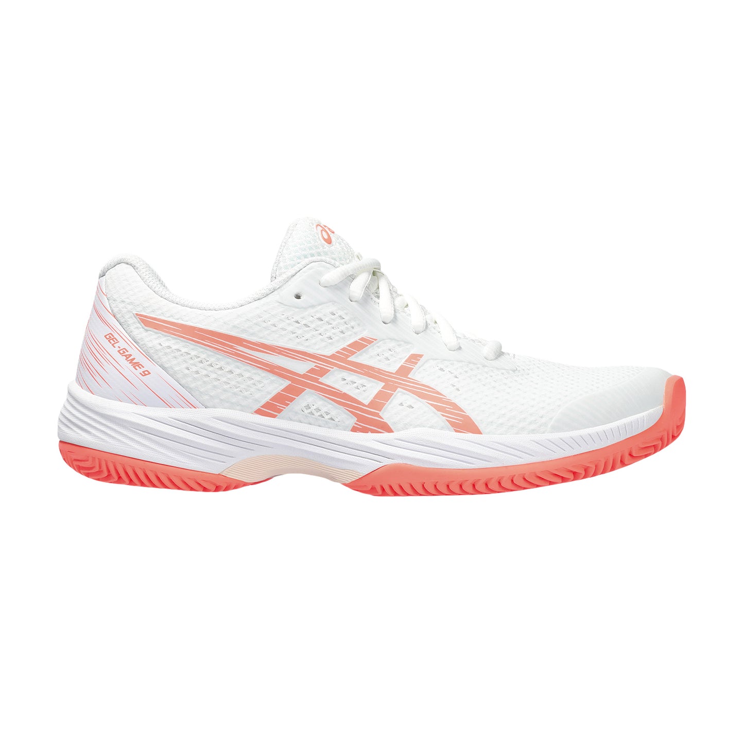 ASICS GEL-GAME 9 CLAY/OC DONNA - White/Sun Coral