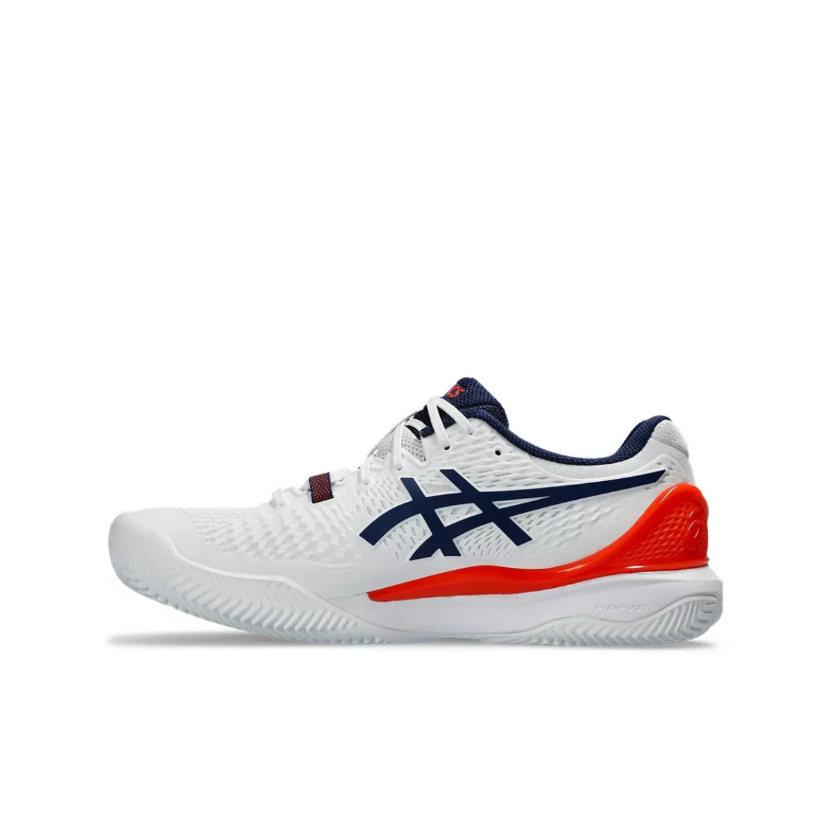 Asics Scarpe Tennis Uomo Gel-Resolution 9 Clay - White/Blue Expanse