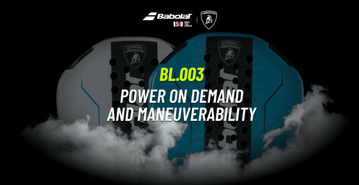 Racchetta da padel Babolat Lamborghini BL003 con design premium nero e oro