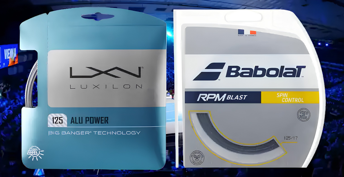 Corda da tennis Babolat RPM Blast nera per spin e controllo