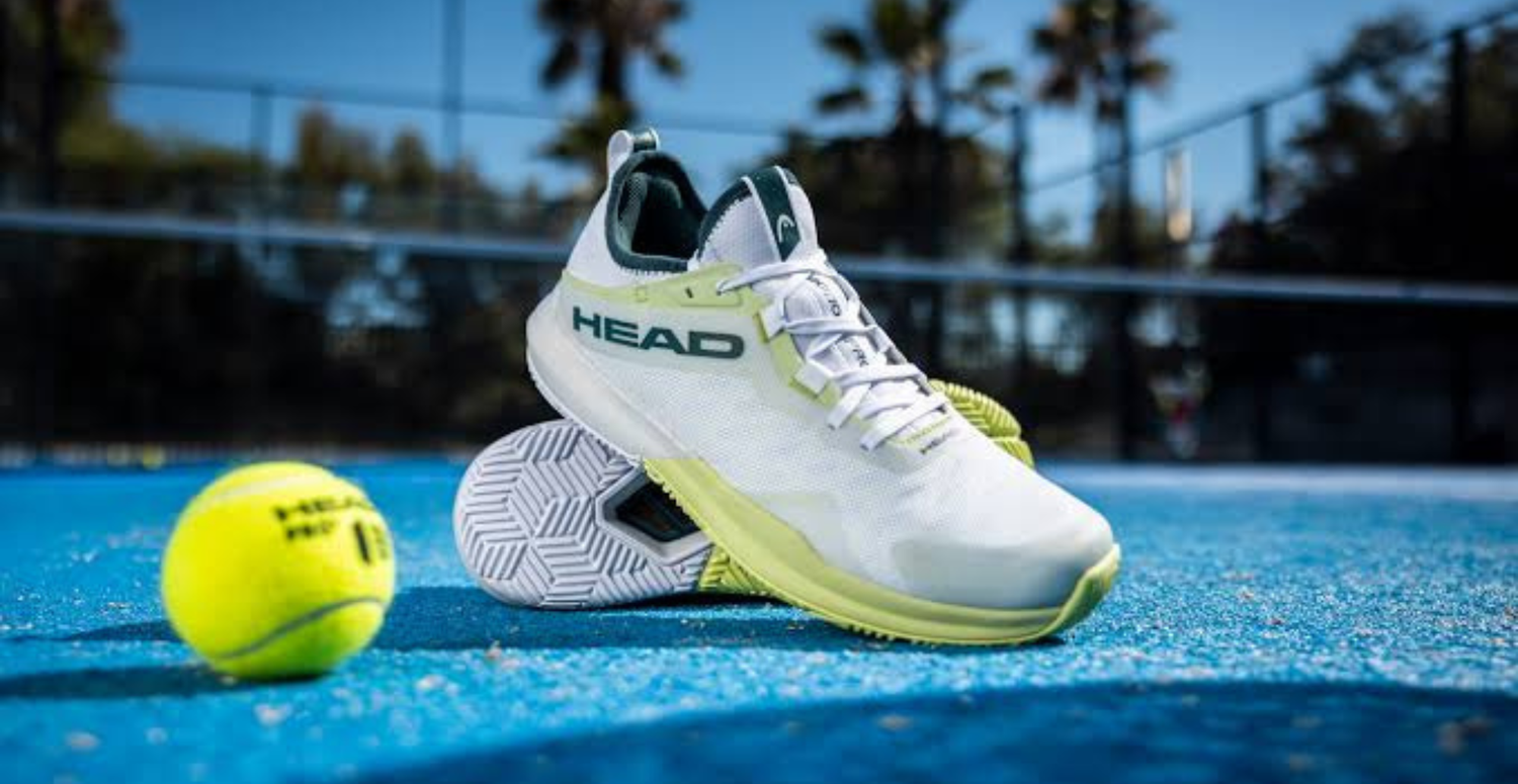 Scarpe da padel Head Motion Pro viste di lato, modello equilibrato per stabilità e comfort