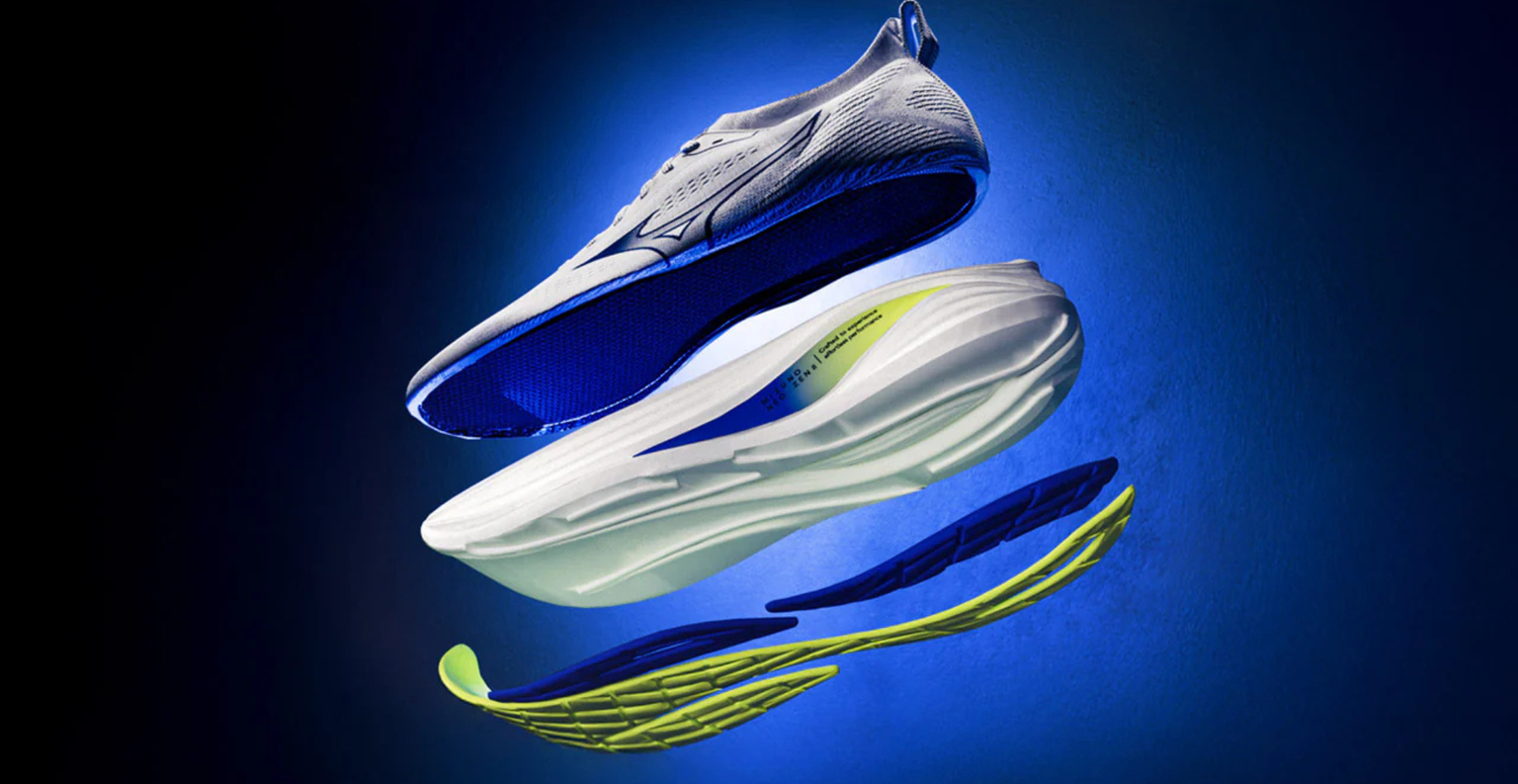 Scarpe da running Mizuno Neo Zen 2 in vista laterale, modello reattivo e leggero
