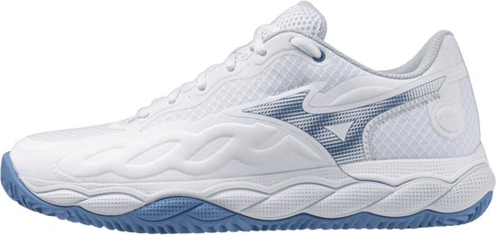 MIZUNO Scarpe MIZUNO WAVE ENFORCE COURT CC WOS - White/ParisianBlue/PleinAir