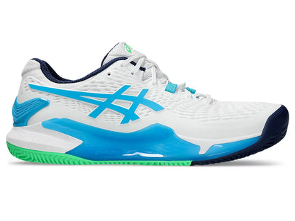 ASICS GEL-RESOLUTION 9 CLAY White/Digital Aqua