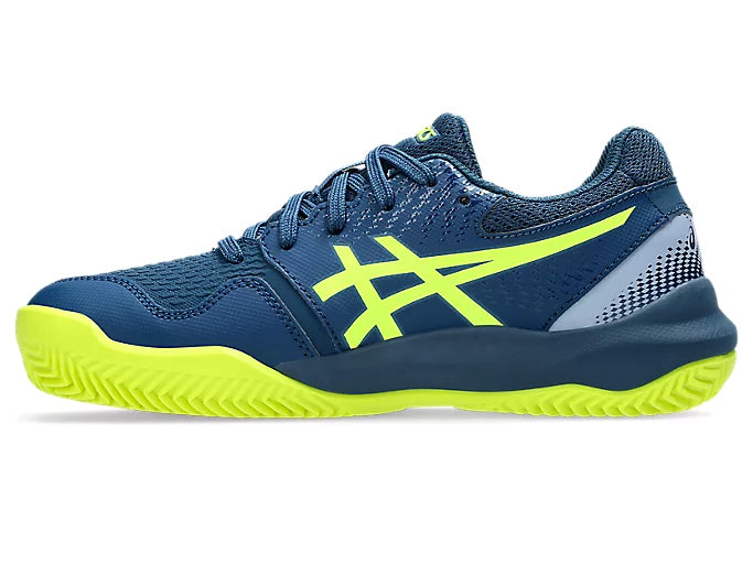 ASICS GEL-RESOLUTION 9 GS CLAY Mako Blue/Safety Yellow