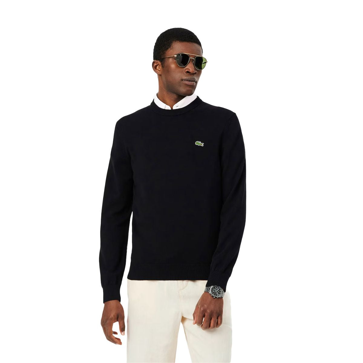 Lacoste pullover uomo AH1985-00 in cotone organico - immagine prodotto 3