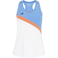 BABOLAT PLAY TANK TOP GIRL- White Blue Blither