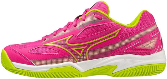 MIZUNO Scarpe BREAK SHOT 4 PADEL Women Fuchsia Fedora/Acid Lime/White