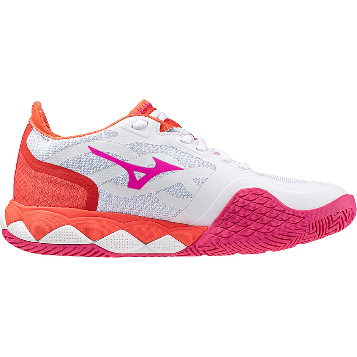 MIZUNO WAVE ENFORCE TOUR AC WOS Bianco/Rosso/Fucsia