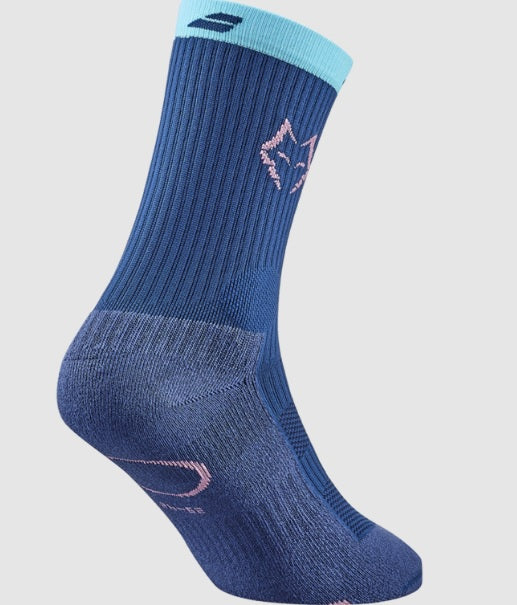 BABOLAT Calze Mid-Calf Socks Juan Lebron 2025 Estate Blue/Cyan Blue