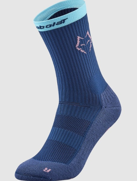 BABOLAT Juan Lebron 2025 Mid-Calf Socks Estate Blue/Cyan Blue