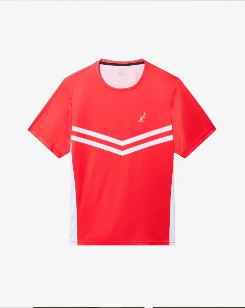 AUSTRALIAN Tennis Crew Ace T-shirt Red