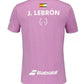 BABOLAT CREW NECK TEE LEBRON Maglietta - pink