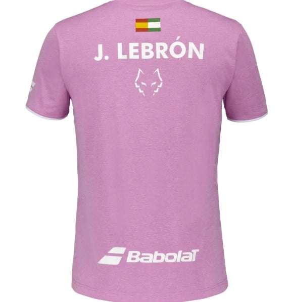 BABOLAT CREW NECK TEE LEBRON Maglietta - pink