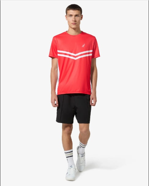 AUSTRALIAN Tennis Crew Ace T-shirt Rosso