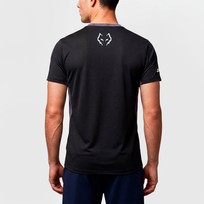 Babolat Crew Neck Tee Juan Lebrón Nero, retro