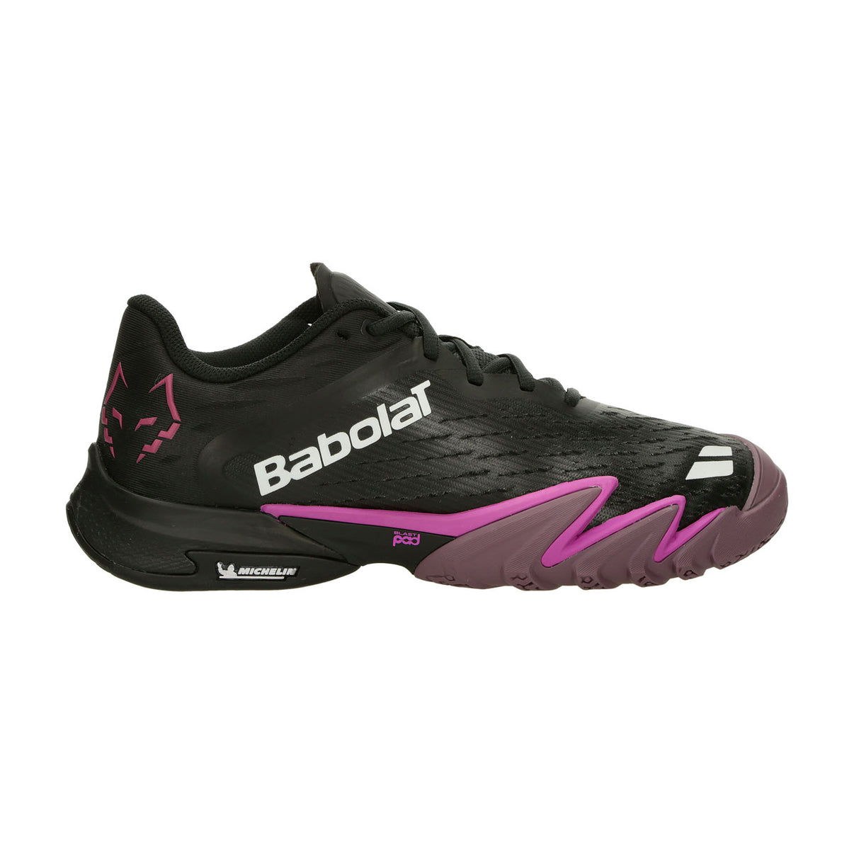 Babolat Premura 3 Men Lebrón Black/Plum, vista laterale