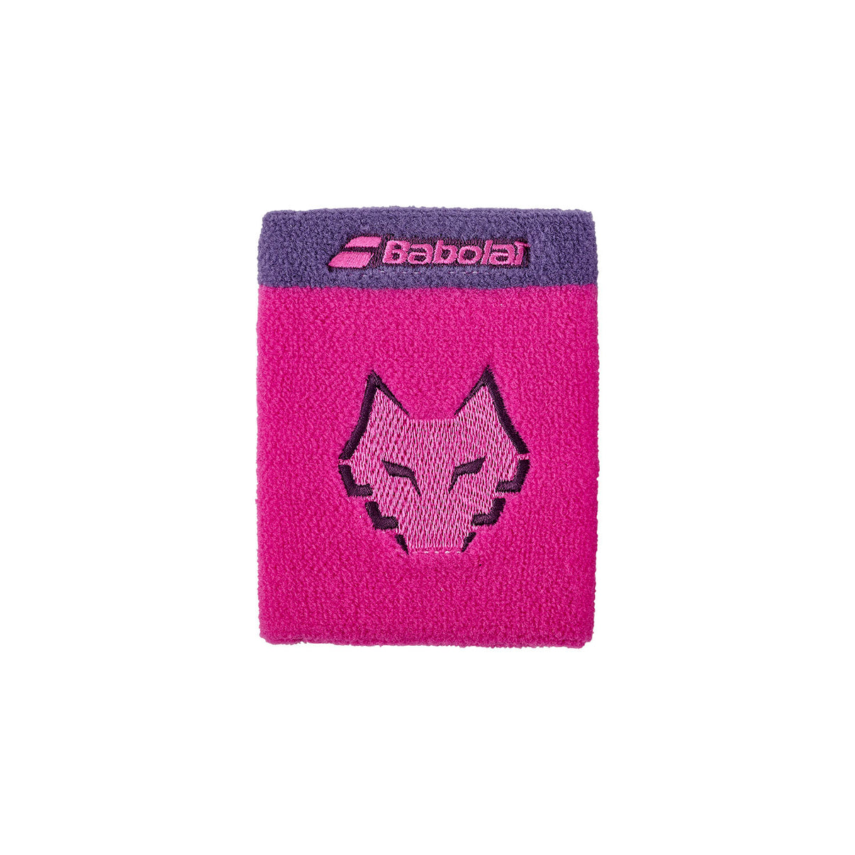 Babolat Terry Jumbo Wristband Lebrón Raspberry, logo El Lobo