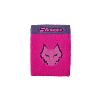Babolat Terry Jumbo Wristband Lebrón Raspberry, logo El Lobo