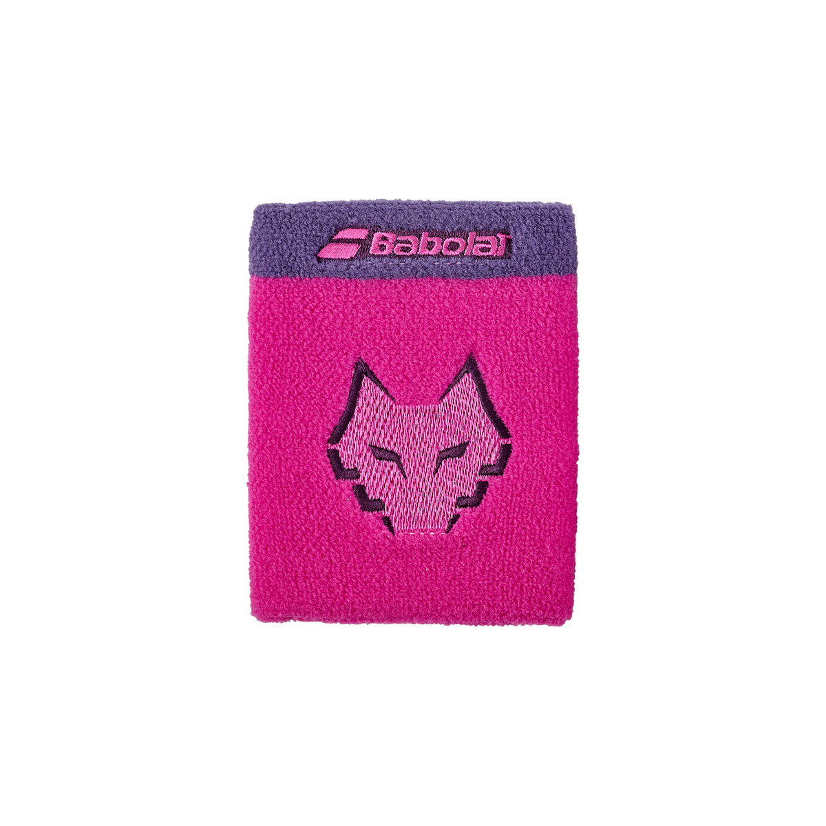 Babolat Terry Jumbo Wristband Lebrón Raspberry, logo El Lobo