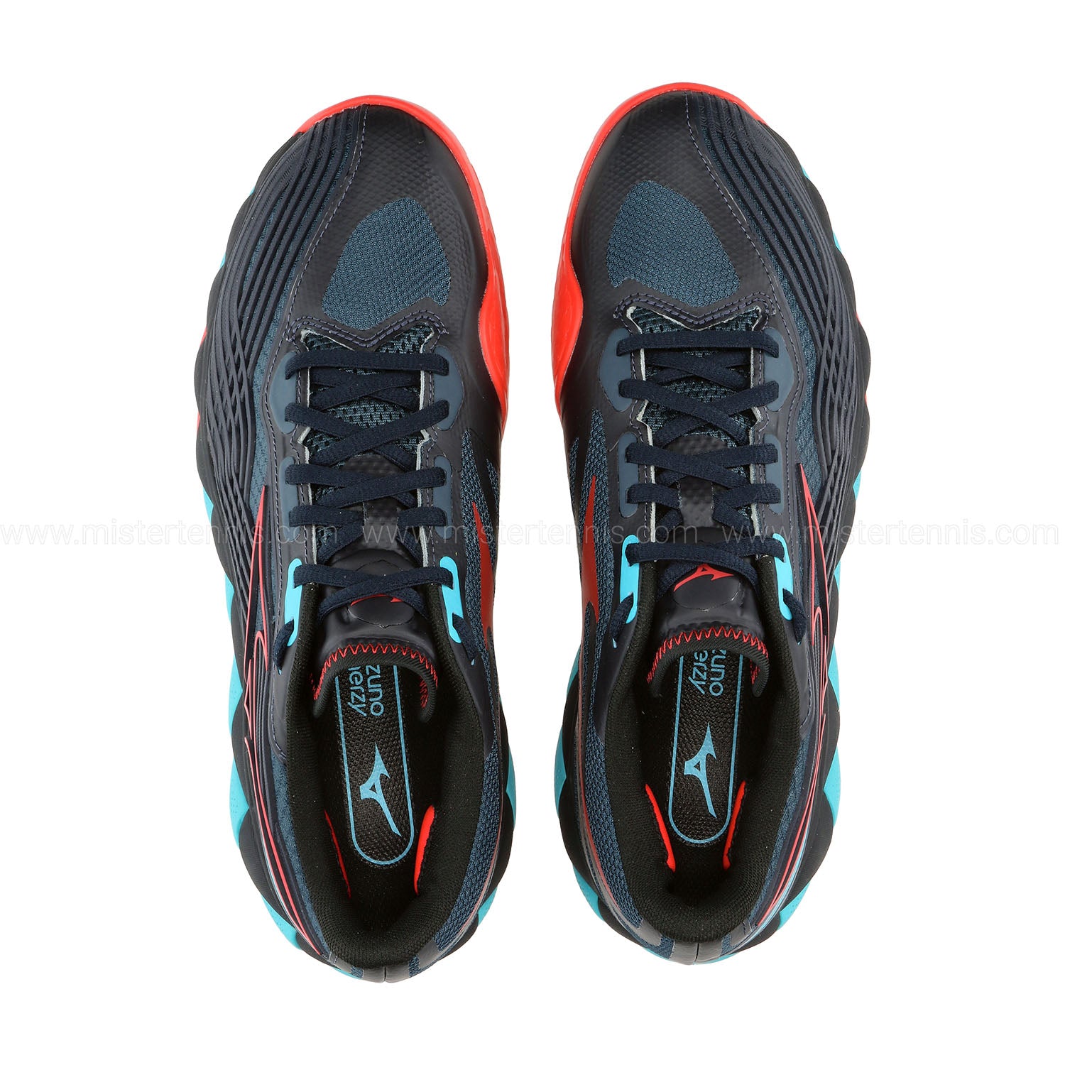 Mizuno Wave Enforce Tour 2 Padel - Salute/Hibiscus/Peacock Blue