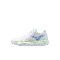 MIZUNO SCARPA TENNIS WAVE ENFORCE COURT CC WOMAN - White/frontier blue/bay