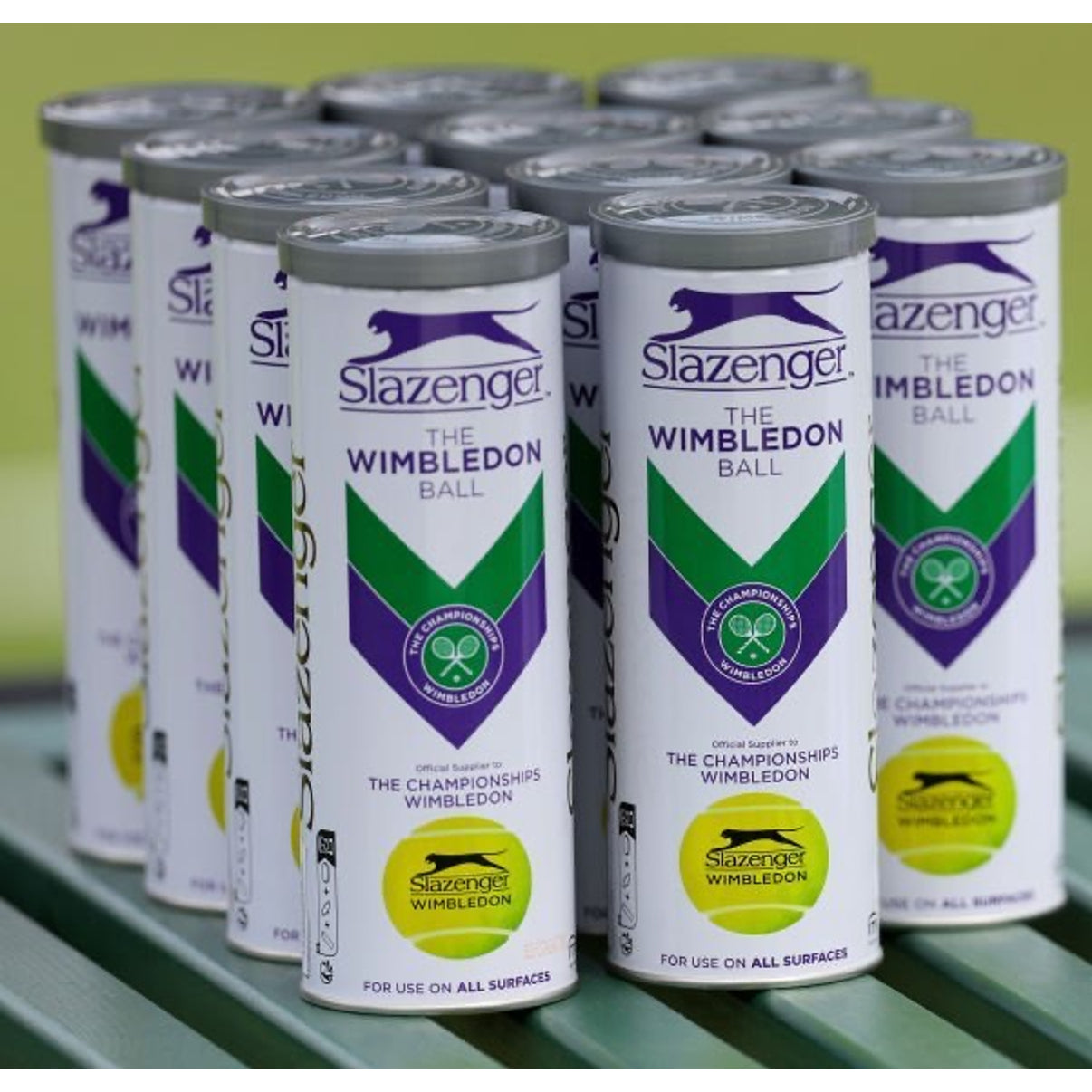 SLAZENGER THE WIMBLEDON TUBO DA 3 PALLINE DA TENNIS