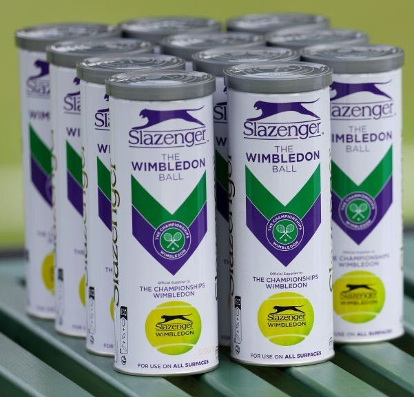 SLAZENGER THE WIMBLEDON TUBO DA 3 PALLINE DA TENNIS