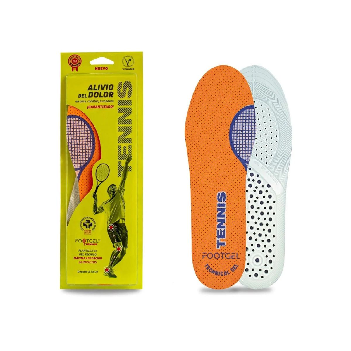 FootGel Tennis Solette Di Gel Tecnico