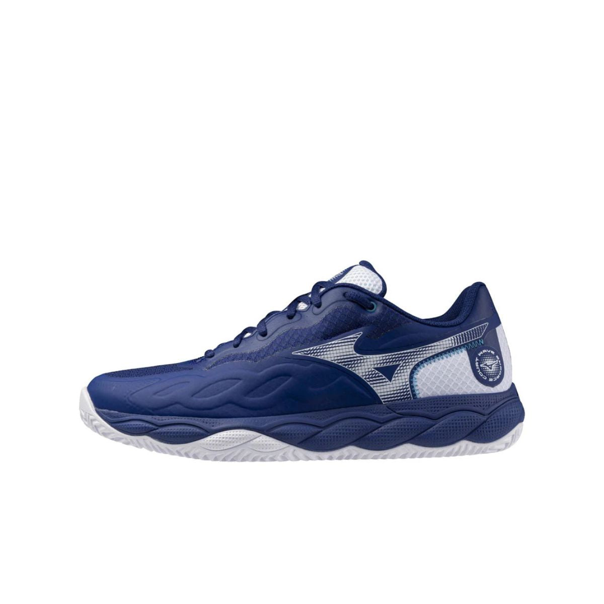 MIZUNO  Scarpa Tennis Wave Enforce Court Clay Bellwether Blue/White/Fjord Blue