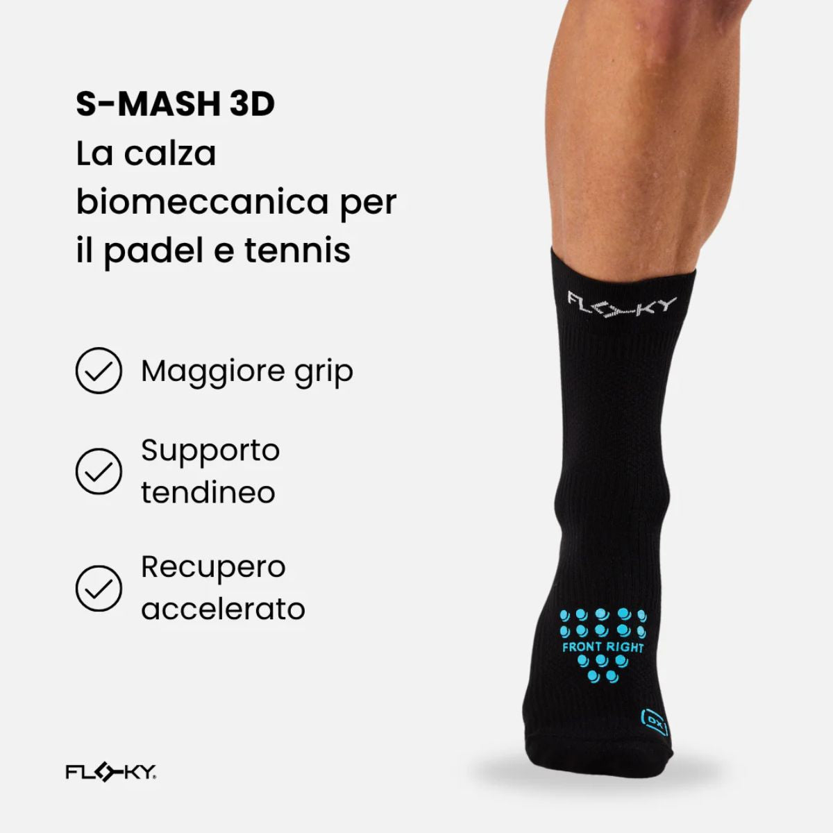 Floky Calza Tennis e Padel  S-MASH 3D
