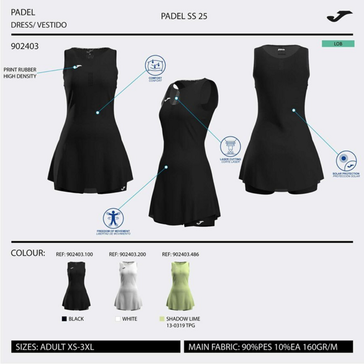 Joma abito donna torneo