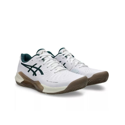 Asics Scarpe Tennis Uomo Gel-Challenger 14 Clay White/Saxon Green