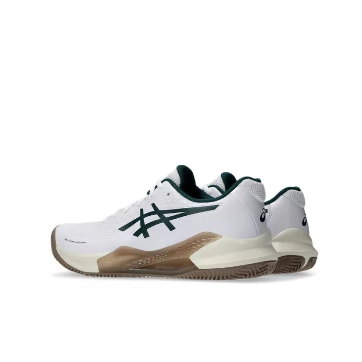 Asics Scarpe Tennis Uomo Gel-Challenger 14 Clay White/Saxon Green