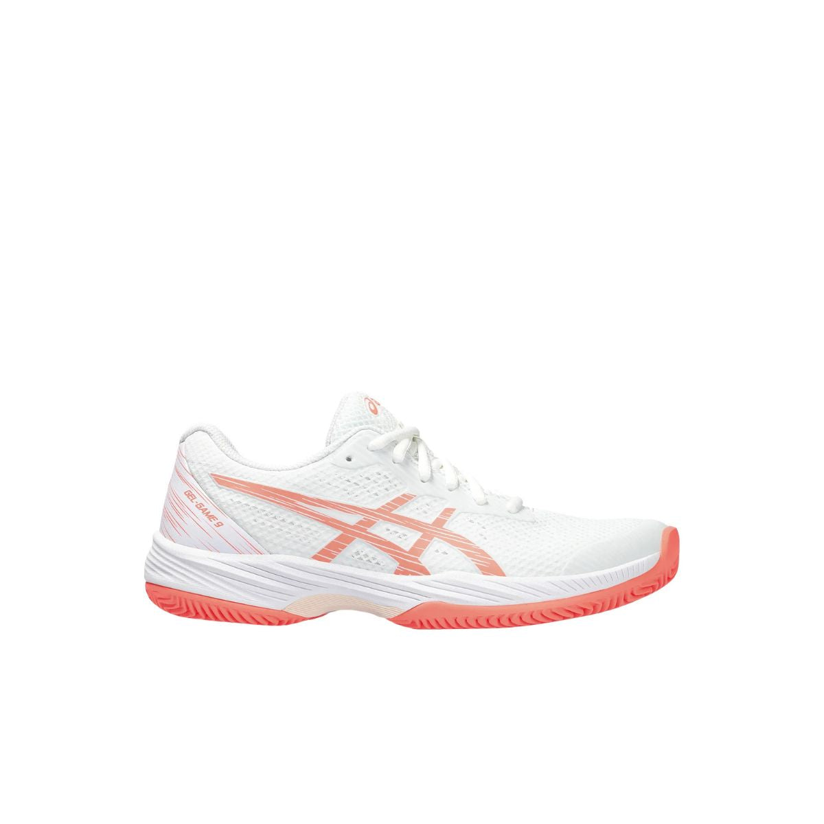 Asics Scarpe Tennis Donna Gel-Game Clay/OC - White/Sun Coral