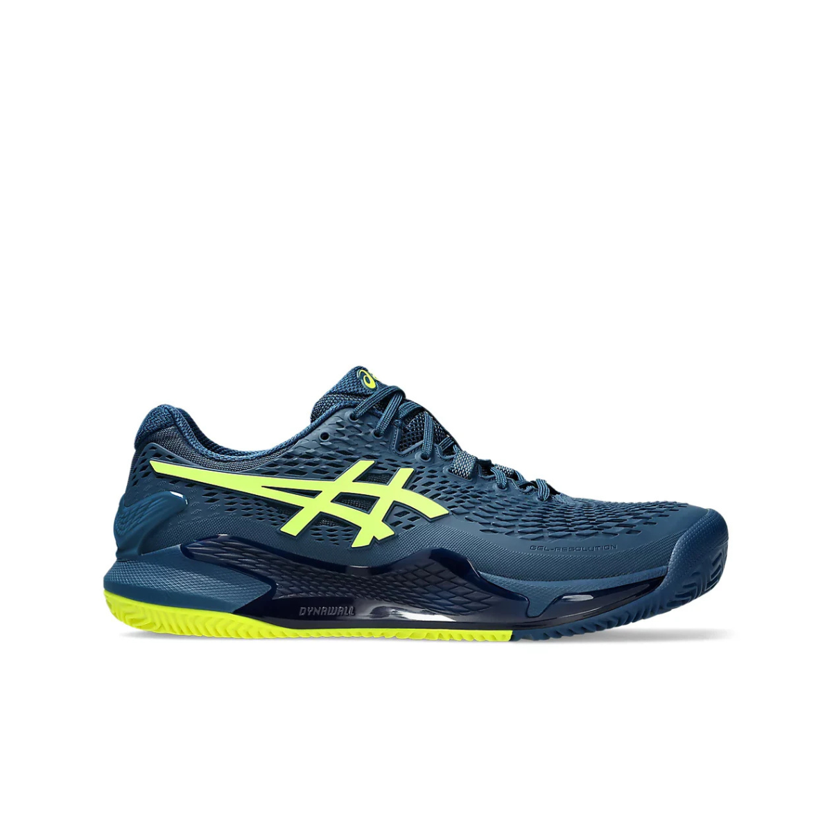 Asics Scarpe Tennis Uomo Gel-Resolution 9 Clay Mako Blue/Safety Yellow