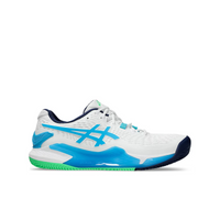 Asics Scarpe Tennis Uomo Gel-Resolution 9 Clay White/Digital Aqua