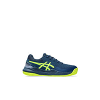 Asics Scarpe Tennis Junior Gel-Resolution 9 GS Clay Mako Blue/Safety Yellow