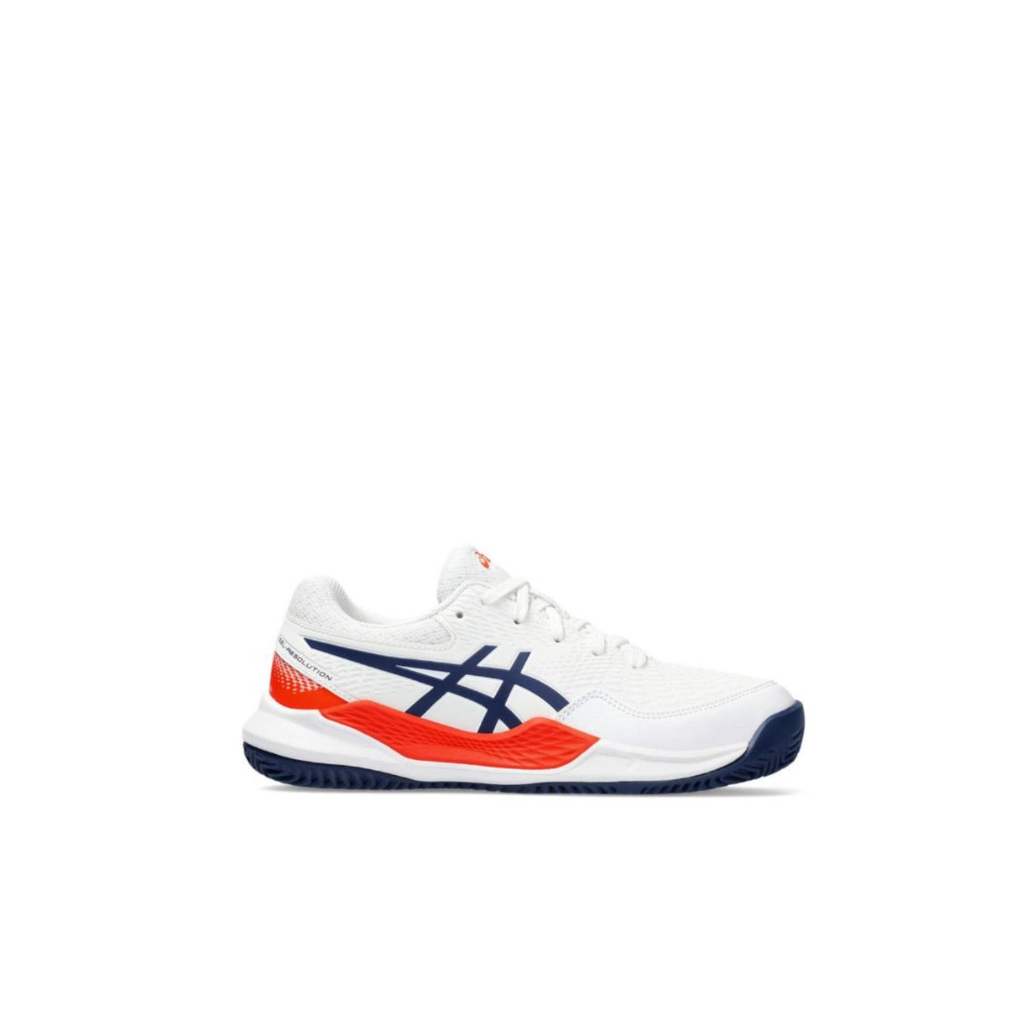 Asics Chaussures de Tennis Junior Gel-Resolution 9 GS Clay Blanc Blue Expanse