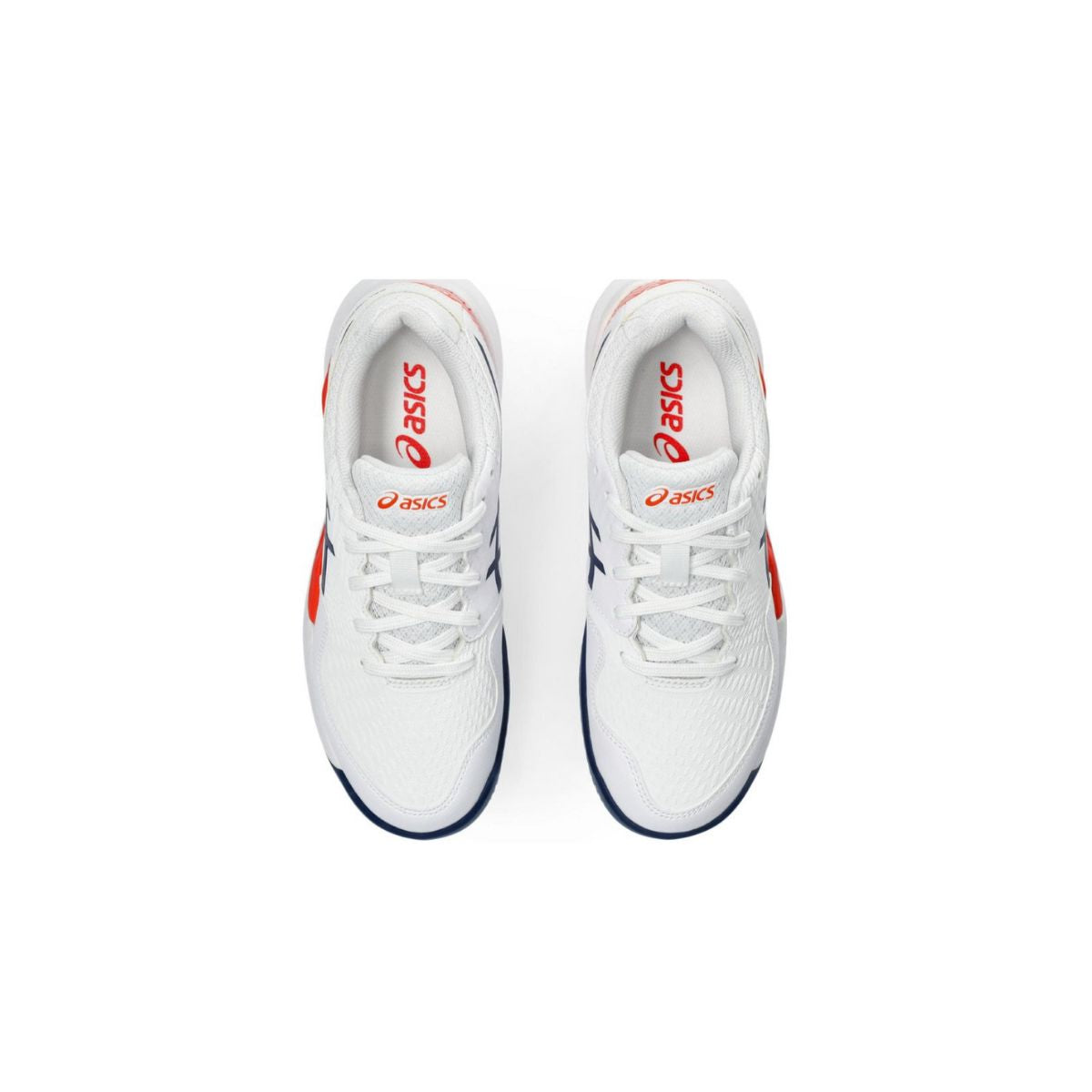 Asics Scarpe Tennis Junior Gel-Resolution 9 GS Clay White Blue Expanse