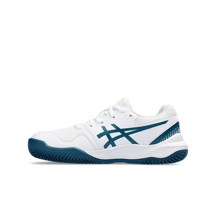Asics Scarpe Tennis Junior Gel-Resolution 9 GS Clay White/Restful Teal