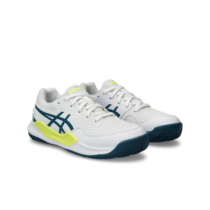 Asics Scarpe Tennis Junior Gel-Resolution 9 GS Clay White/Restful Teal