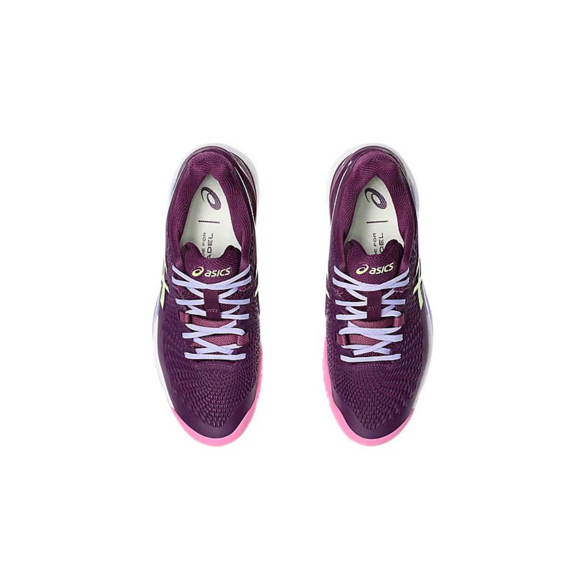 Asics Scarpe Padel Unisex Gel-Resolution 9 Padel Deep Mauve/Lime Green