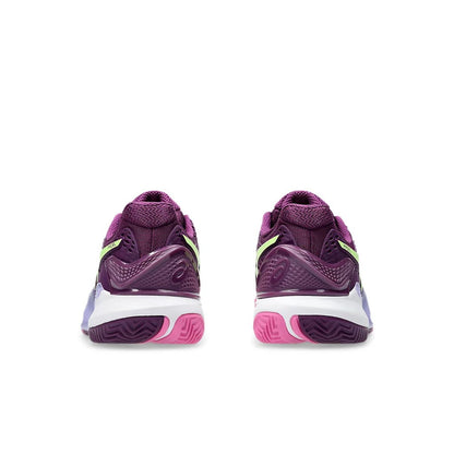 Asics Scarpe Padel Unisex Gel-Resolution 9 Padel Deep Mauve/Lime Green
