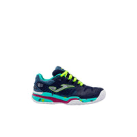 JOMA Scarpe Slam Junior 2233 Navy Turchese Tennis/Padel
