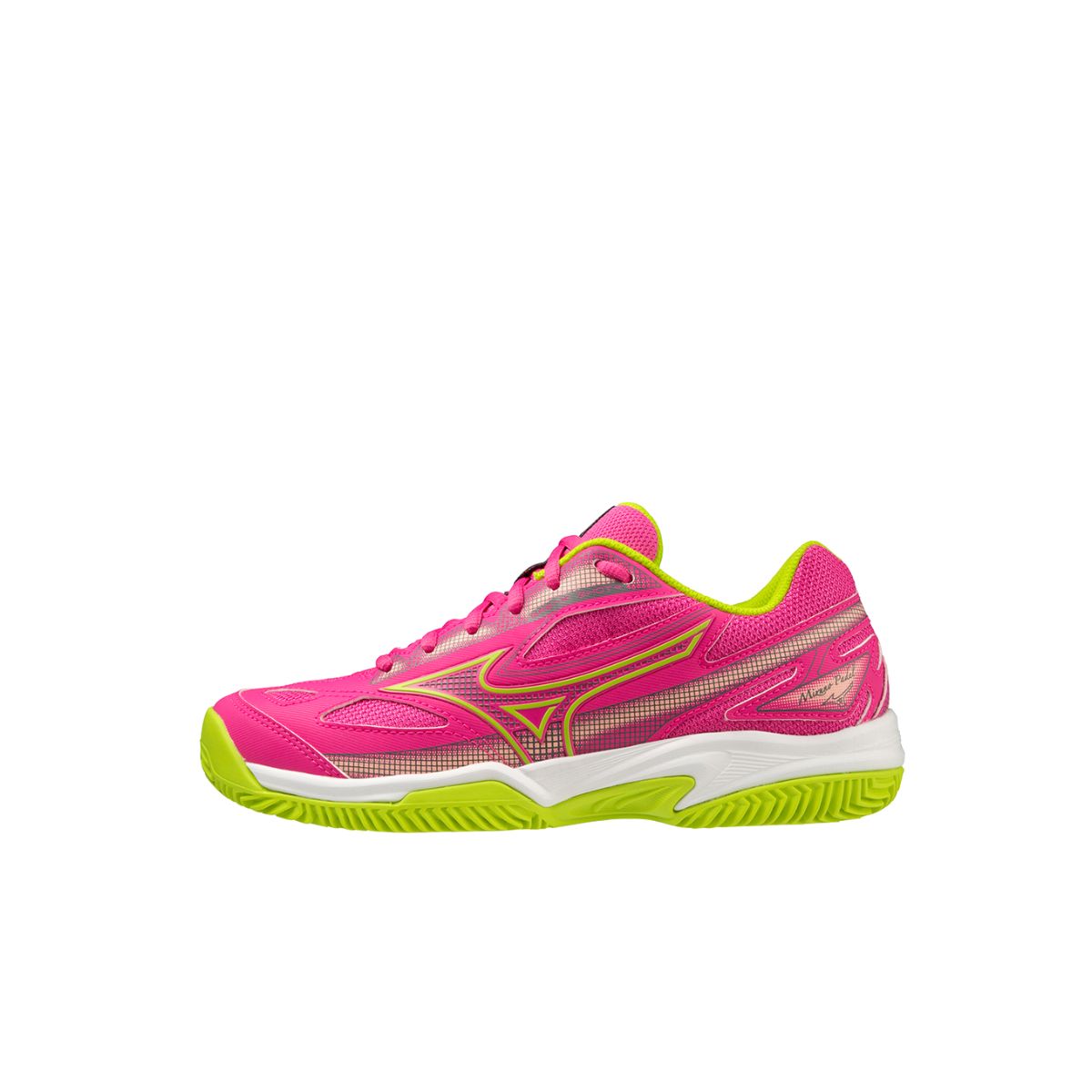 MIZUNO Scarpe Donna  BREAK SHOT 4 PADEL Fuchsia Fedora/Acid Lime/White