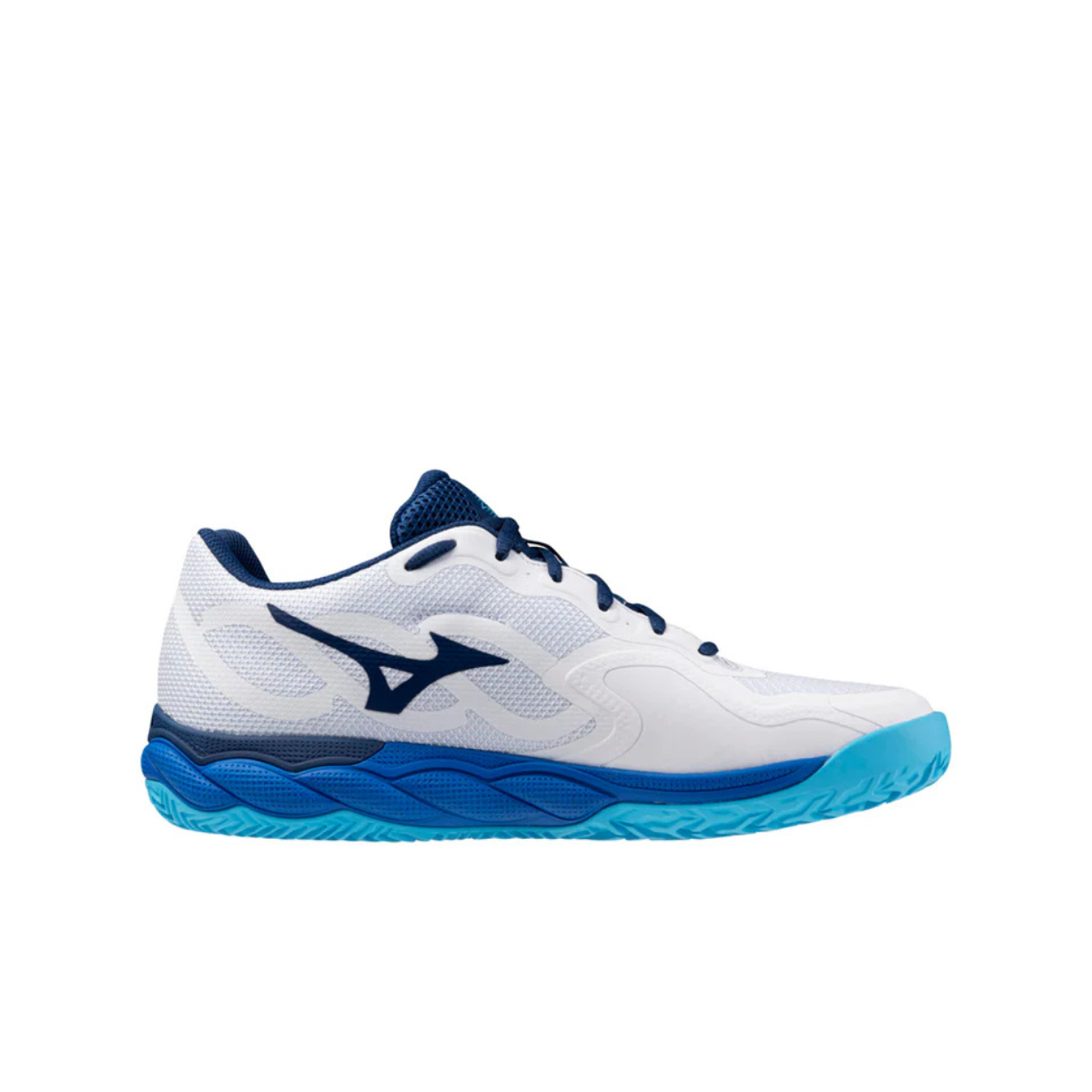 Mizuno Scarpa Tennis  Wave Enforce Court Clay White/Estate Blue/River Blue