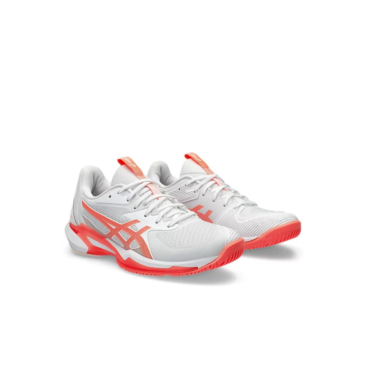 Asics Scarpe Tennis Unisex Solution Speed FF 3 All court White/Sun Coral