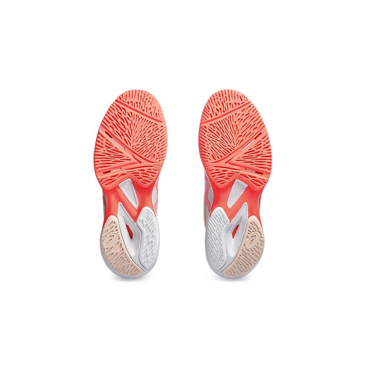 Asics Scarpe Tennis Unisex Solution Speed FF 3 All court White/Sun Coral