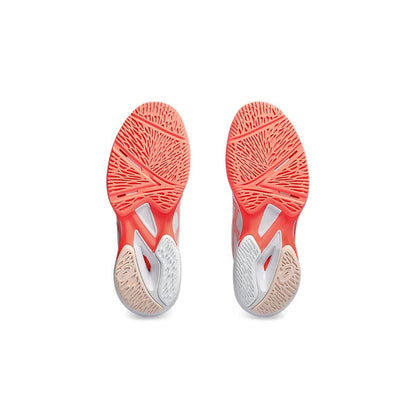 Asics Scarpe Tennis Unisex Solution Speed FF 3 All court White/Sun Coral